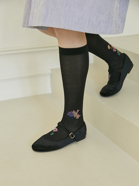 패션액세서리 - 삭스어필 (SOCKS APPEAL) - NAT knee high stocking glitter black