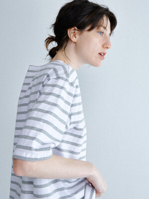 Serge Stripe T-shirts (Gray)