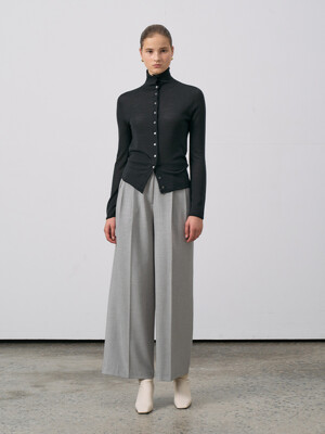 Two Pintuck Wide Trousers