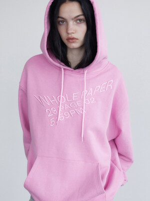 Embroidered graphic hoodie - pink