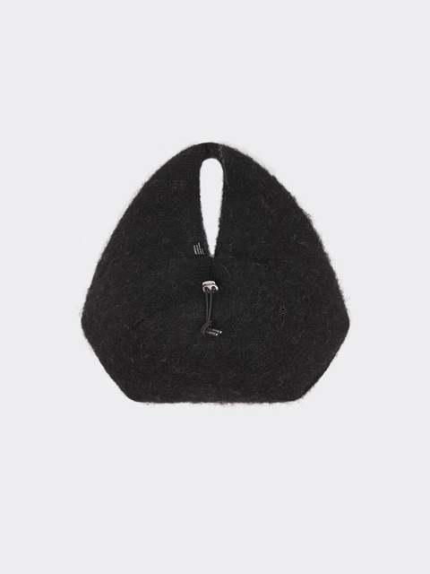 토트백 - 니틀리 (KNITLY) - Brushed Alpaca Knit Mini Bag (Black)