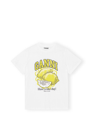 릴랙스드 레몬 반팔 티셔츠 T3768 151 화이트