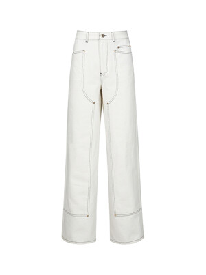 WIDE JEANS (WHITE)
