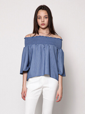 Evelyn Top _ Light Blue