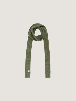Cotton Knit Muffler (Green)