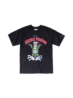 EASY WAVE RIDER T-SHIRT (CHARCOAL BLACK)