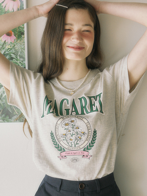 아일랜드 프로젝트]JEJU Dawn Logo T-Shirt - Khaki