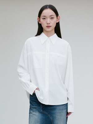 CHEST BUTTON-DETAIL SHIRT