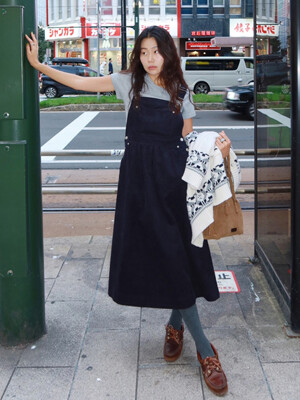 [딘디 PICK] Corduroy Overall Dress VC2499OP906M