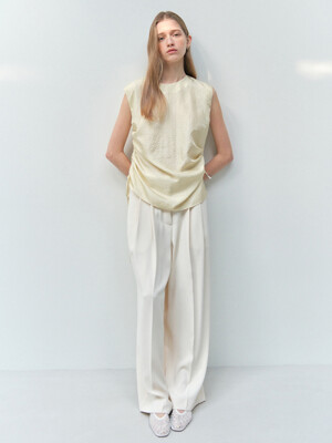 Wide Two-tuck Trousers_2color