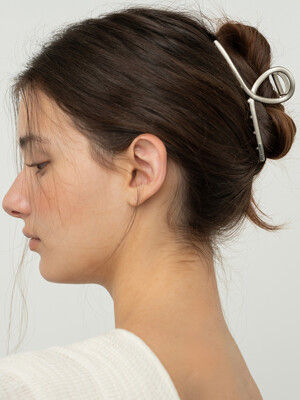Simple matte twist hair claw clip_4 colors