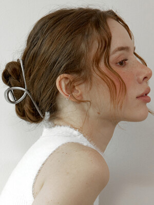 Simple matte twist hair claw clip_4 colors