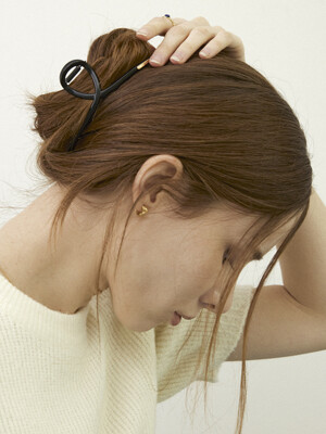 Simple matte twist hair claw clip_4 colors