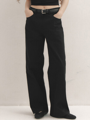 Heart Pocket Cotton Pants_Loose Fit(2color)