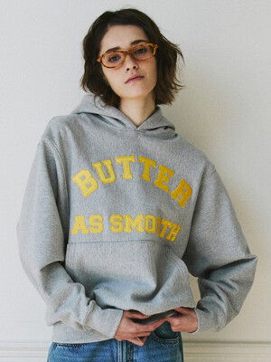Patch Embroidery Hoodie (D/Melange)