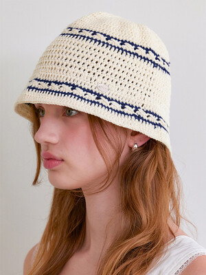[HAND CROCHET] cotton touch bucket hat_3color HA048