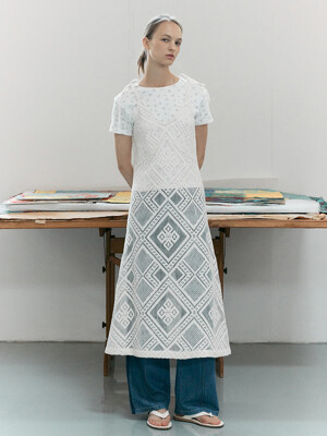 Mesh Layered Dress VC2573OP301M