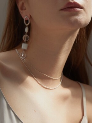 [Silver] Tini Silver Balls Necklace
