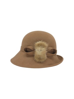 Minky felt Hat_beige