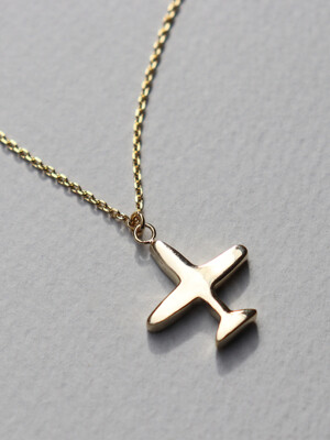 Kitsch airplane pendant simple Necklace 비행기 팬던트 심플목걸이