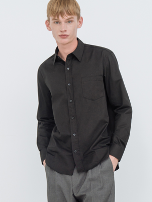 STANDARD SOLID SHIRT_BLACK