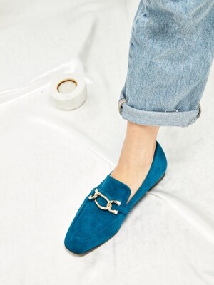 Square Toe Point Loafer - MD18FW1019 Blue