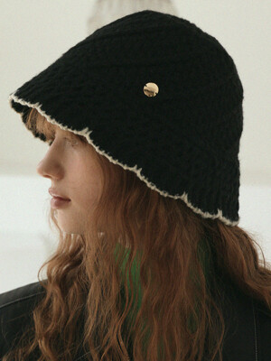 [단독]lizz knit clochet bucket hat (3color)