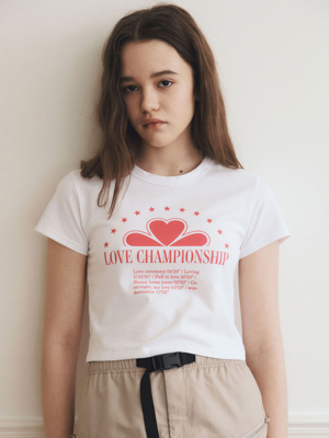Love Clover crop t-shirt [Pink]