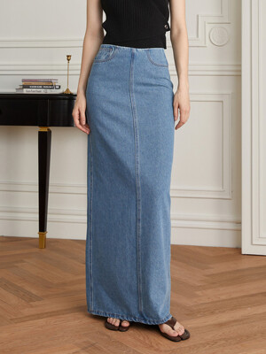 YY_Street style waist line denim skirt