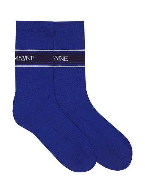 패션액세서리,스포츠웨어,골프 - 포트메인 (PORT MAYNE) - COLOR LINE CREW SOCKS - BLUE
