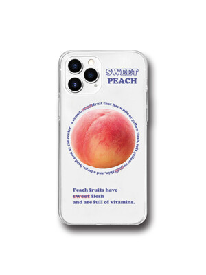 메타버스 젤리클리어 케이스 - 스위트 피치(Sweet Peach)