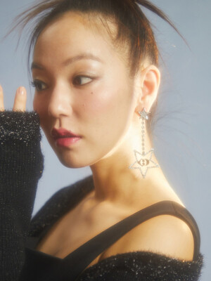 [Holiday Edition] Emblem Star Single Earring_LXEAM24020SVX