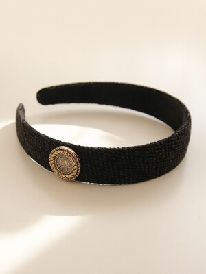 Antique Casting Suede Hair Band H01113