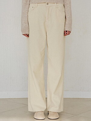 MODERN CORDUROY PANTS_CREAM