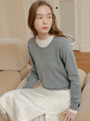 티나 베이직 라운드 니트 / TINA BASIC ROUND KNIT_3colors