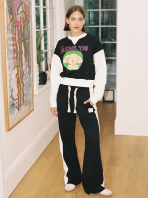 SIGNATURE SIDE CONTRAST SWEATPANTS_BLACK