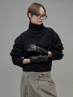 Leather Gloves Black