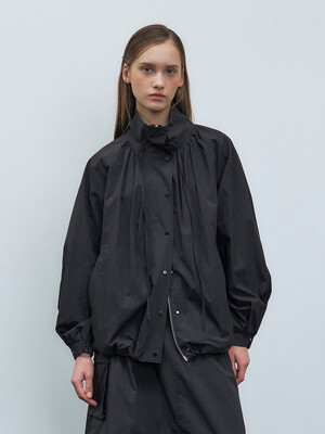 RTF SHIRRING HIGH NECK JUMPER_2COLORS