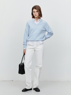 ESSENTIAL STRAIGHT FULL LENGTH JEANS OFF WHITE_UDPA5A207OW