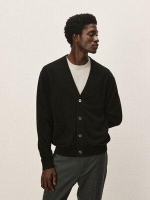 [Murray Allan]V-neck cardigan_M43MCD001BK