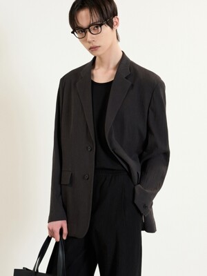 Kinoshita Seersucker Jacket (Gray) TNJA5E202G2