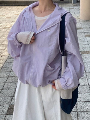 Swish soft color string hood jumper_Lilac