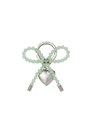 Heart Ribbon Charm (하트 리본 참) Mint