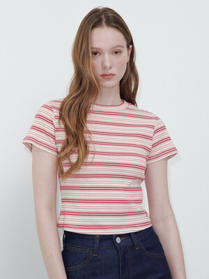 Stripe T-shirts Pink