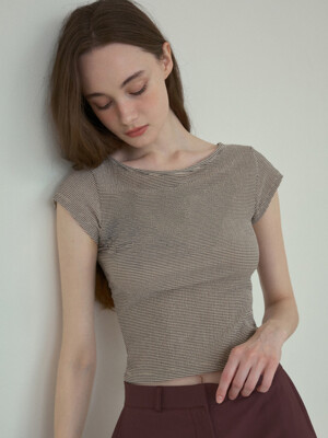 crunch pin stripe t-shirt_Beige(O25-TP10)