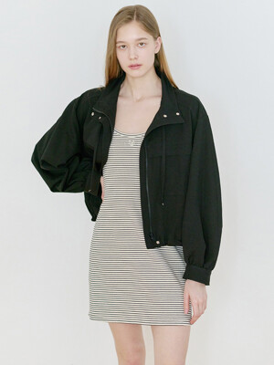 25N summer crop blouson [BK]