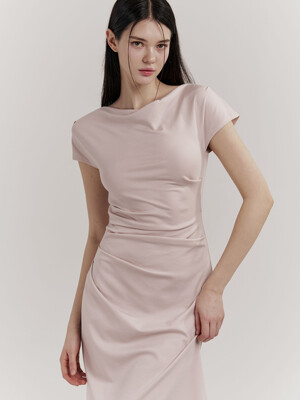 Amber Drap One-piece (Pink)