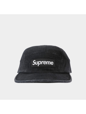 슈프림 25SS 패치로고 데님 공용 캠프캡 SS25H59 BLACK
