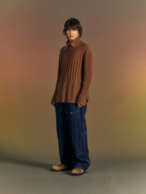 BODEN TURTLE-NECK SWEATER atb1019m(BROWN)