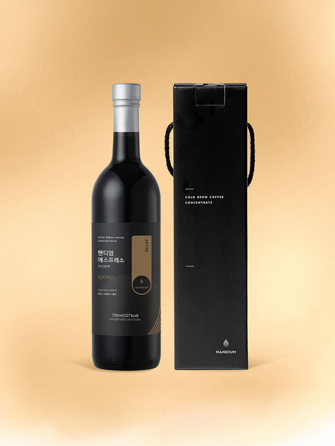 핸디엄 에스프레소 커피원액 디카페인 콜드브루 750ml